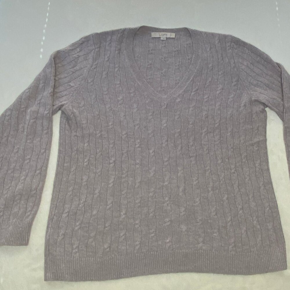Loft Heather Beige Sweater